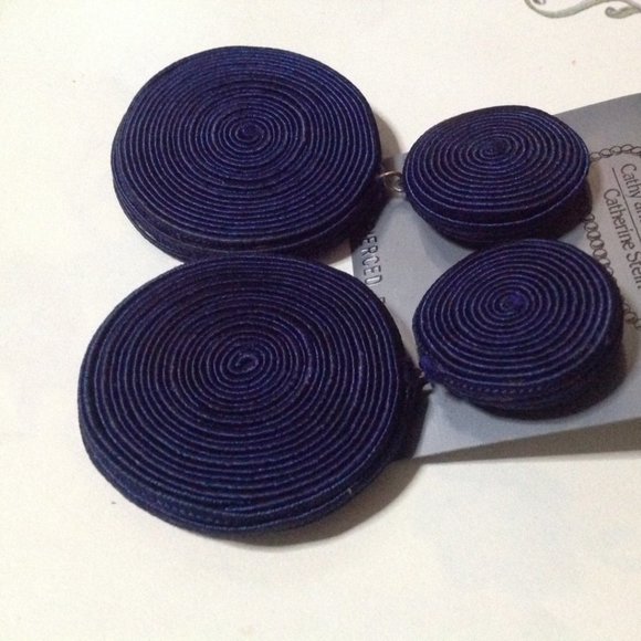 Vintage Cathy & Marsha for Catherine Stein Pierced Earrings - Picture 4 of 5